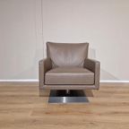 Montis Impala Draaifauteuil - Taupe - Bruin - Leder - Design thumbnail 2