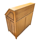 Symmetrical / Solid Oak Desk / Secretaire / Secretary With Drawers thumbnail 4