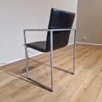 4x Arco Frame - Eetkamerstoelen - Zwart - Leder - Design thumbnail 11
