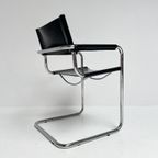 Set Van 4 Lederen Mart Stam S34 Stoelen, 1970's thumbnail 12