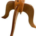 Vintage Rond Houten Bijzettafel / Sidetable thumbnail 4