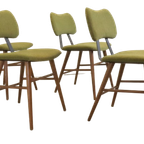Set 4 Vintage Eetkamerstoelen 'dukinfield' Reupholstered thumbnail 15