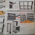 Zeldzame Cubitec Kast Roomdivider Oranje Vintage thumbnail 2