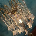 2 Beschikbaar Vintage Murano Teardrop Tafellampen Giraffe Met Palmboom! thumbnail 2