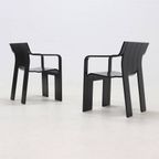Set Of 2 Strip Dining Chairs By Gijs Bakker For Castelijn 1970s thumbnail 5
