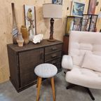 Vintage Dressoir Lowboard Sideboard Ladekast Bamboe Kast Boho Wandkast Dressoirtje thumbnail 4