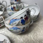 Japans Kutani Eierschaal Porselein Servies thumbnail 7