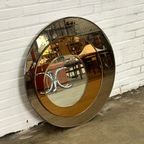 Wand Spiegel Rond Van Metalvetro Galvorame Met Bruin Tinten thumbnail 5