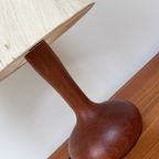 Vintage Teak Houten Tafellamp Van Domus thumbnail 2