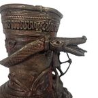Tibet - Brons - 'Dragon' - Mythische Figuren - Vaas - 20E Eeuw thumbnail 7