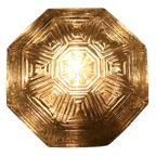 Vintage Nos Hexagon Plafondlamp Plafonniere Glas thumbnail 4
