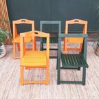 Set: 3x Vintage Design Klapstoel Trieste Aldo Jacober Stoel Jr 60 thumbnail 14