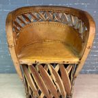 Paar Leren Mexicaanse Fauteuil / Stoelen thumbnail 7