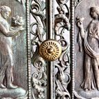 Bronze Messing Antique Fireplace Doors thumbnail 9