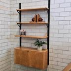 Vintage Wallunit Wandkast Kast Wandsysteem Klepkast thumbnail 2