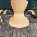 Set 4 Bingo Eetkamerstoelen Vlinderstoel Retro Design Stoelen thumbnail 3
