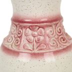 Roze Vintage Vaas West Germany Bloemen Üebelacker Keramik 634-30 thumbnail 9