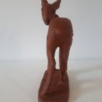 Vintage Terracotta Beeld Hertje Jaren 50 Beeldje thumbnail 6