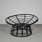 Papasan Rattan Lounge Chair 1970s Width 120 Height 70 Cm thumbnail 19