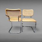 Paar Bauhaus Design Cantilever Chairs, Italy 1980S thumbnail 2