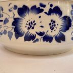 Prachtige Frans Aardewerk Schaal Blauw WIT Decor - Reliving thumbnail 3