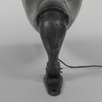 Industriele Aluminium Straatlamp, Wandlamp, Jaren 50 thumbnail 8