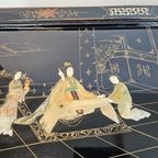 Chinese Lak- 'Coffee Table' - Handwerk - Verguld - Parelmoer - China - 3E Helft 20E Eeuw thumbnail 3