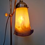 Art Deco Koperen Bureaulamp, Frères Muller, 1920 thumbnail 5