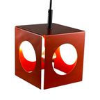 Space Age Design / Pop Art - Cube Shaped - Orange - Hanging Pedant thumbnail 7