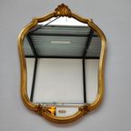 Vintage Goudkleurige Rococo Deknudt Kuifspiegel Spiegel Schouwspiegel 104 thumbnail 15