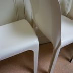 4 Witte Selene Stoelen Vico Magistretti Voor Artemide thumbnail 9