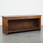 Mooie Antieke Eind 19E Eeuwse Balie/ Dressoir/ Presentatie Tafel Met Een Lade thumbnail 2