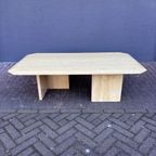 Vintage Travertin Salontafel thumbnail 2