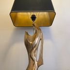 Verguld Bronzen Lamp "Madonna" - Alain Chervet - Frankrijk '70 thumbnail 9