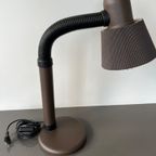 Vintage 80S Bureaulamp Buismodel Met Stoffen Kap thumbnail 4