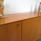 Teak Dressoir Met Hoge Poten En Lades Vintage Sideboard thumbnail 3