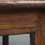 Prachtige En Uniek Grote Antieke Engelse Eikenhouten Eettafel Uit Begin 19e Eeuw thumbnail 17
