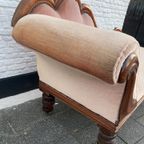 Antiek Mahonie Biedermeier Chaise Longue, 180 Cm Lang, Reliving thumbnail 9