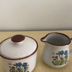 Prachtige Vintage Suikerpot En Melkkan Set thumbnail 5