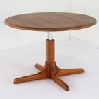 Salling Stolefabrik Deense Ronde Eettafel Salontafel In Hoogte Verstelbaar Vintage thumbnail 13