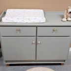 Ruime Vintage Commode Zachtgroen thumbnail 2