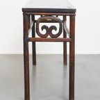 Antieke Chinese Side Table/ Altaar Tafel Uit Begin 1900 Met Een Zeldzame Single Piece Top thumbnail 5
