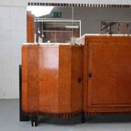 Art Deco Buffet, Macassar Ebony And Walnut Burl, 1920-1930 thumbnail 4