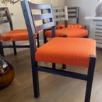 Vintage Design Eetkamerstoelen Van Arnold Merckx - Fristho Franeker thumbnail 4