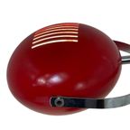 Herda - Space Age Table Lamp - Red Shade, Black Base And Chromed Upright (Rare Model) thumbnail 6