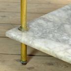 Antieke Wastafel In Messing En Marmer, 1880’s thumbnail 13