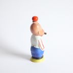 Vintage Goebel Porcelain Decanter Of Silent Sam, 1920S. thumbnail 4