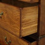 Antieke Houten Kast Tallboy Chest On Chest George Iii 19de Eeuw thumbnail 17