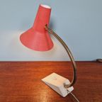 Vintage Gelede Metalen Bureaulamp, Jaren 60 thumbnail 12