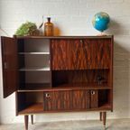 Retro Vintage Mid-century Dressoir,high-board,mid-board,barkast thumbnail 9